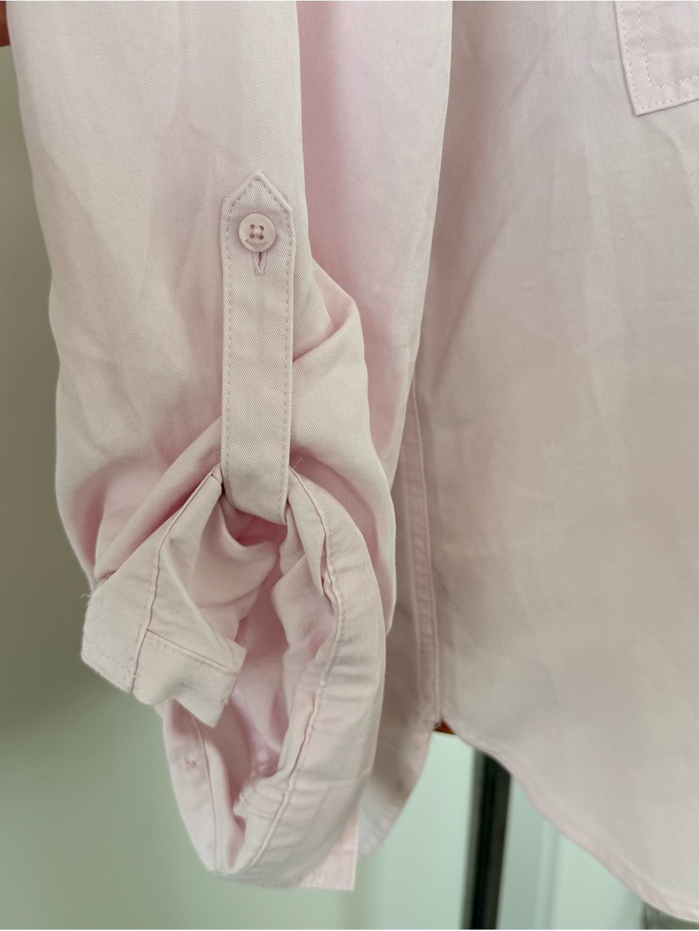 Aritzia Babaton Pink Utility Button Down Shirt size S - Picture 5 of 12